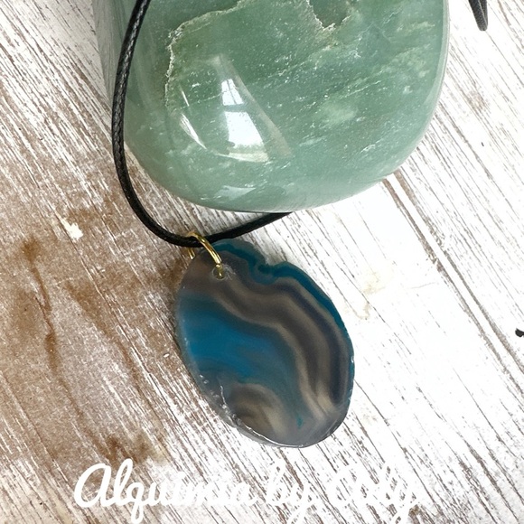 Alquimia Blue and Black Elegant Necklace - Picture 1 of 1